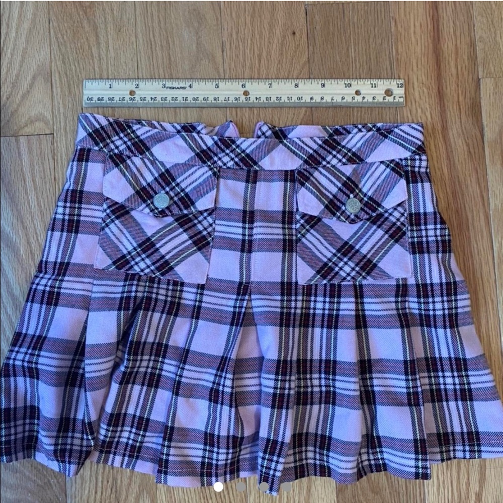 y2k pleated mini skirt